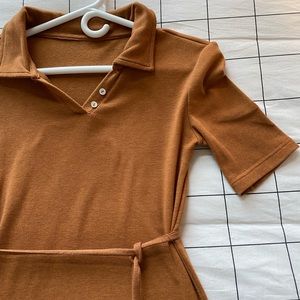 Burnt orange ROOLEE dress - so cute for fall!